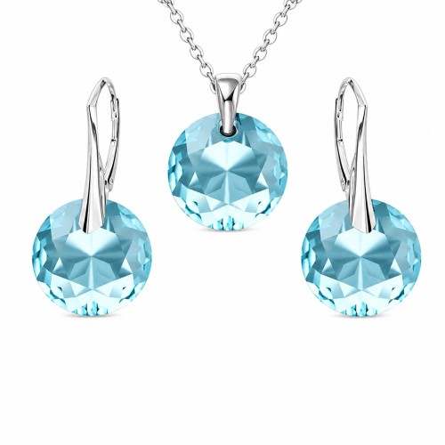 Sudraba komplekts sievietēm „Marianne (Aquamarine)“