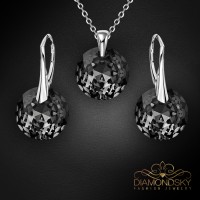 Sudraba komplekts "Marianna (Silver Night)" ar Swarovski™ kristāliem