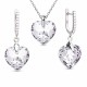 Sudraba komplekts „Iemīlējusies Sirds III R“ ar Swarovski® kristāliem