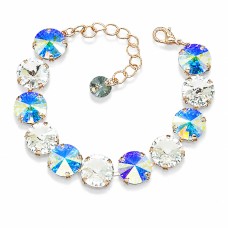 Apyrankė moterims DiamondSky „Vortex (Aurora Borealis)“ su Swarovski kristalais