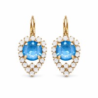 Auskarai moterims Diamond Sky „Diva (Ocean DeLite)“ su Swarovski kristalais