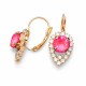 Auskari „Dīva (Lotus Pink DeLite)“ ar Swarovski® kristāliem