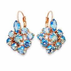 Auskari „Greznība (Light Sapphire Shimmer)“ ar Swarovski™ kristāliem
