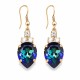 Earrings “Leonora (Bermuda Blue)” created with Crystals by Swarovski®