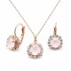 Komplekts sievietēm „Krāšņums II (Powder Rose)“ ar Swarovski® kristāliem