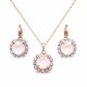 Komplekts sievietēm „Krāšņums II (Powder Rose)“ ar Swarovski® kristāliem