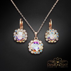 Komplekts "Krāšņums II (Aurore Boreale)" ar Swarovski™ kristāliem