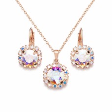 Papuošalų rinkinys moterims „Glory II (Aurora Borealis)“ su Swarovski® kristalais