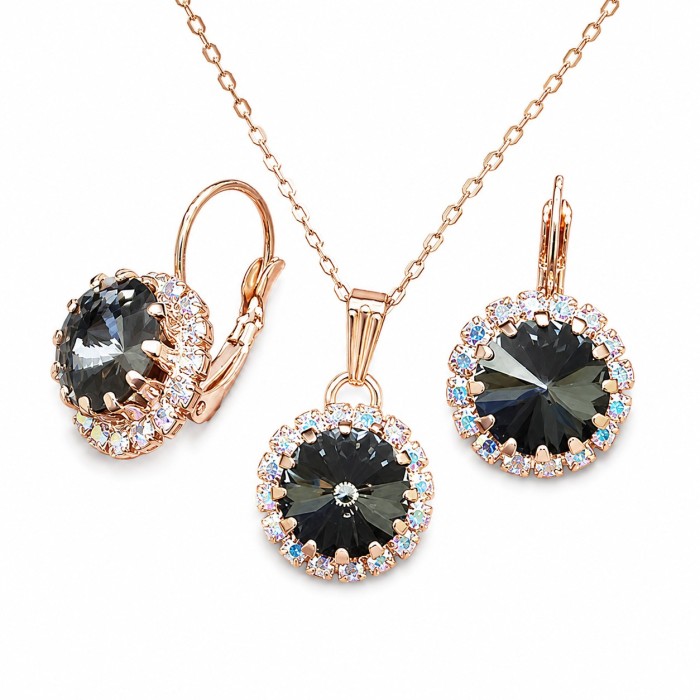 Komplekts „Klaris III (Graphite)“ ar Swarovski® kristāliem