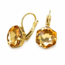 Auskari „Fantāzija (Light Colorado Topaz)“ ar Swarovski™ kristāliem
