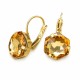 Auskari „Fantāzija (Light Colorado Topaz)“ ar Swarovski® kristāliem