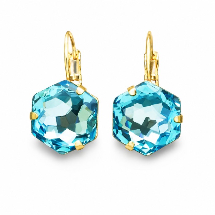 Auskari „Fantāzija (Aquamarine)“ ar Swarovski® kristāliem