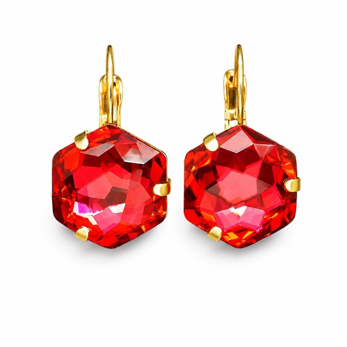 Auskari „Fantāzija (Scarlet)“ ar Swarovski® kristāliem