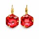 Auskari „Fantāzija (Scarlet)“ ar Swarovski® kristāliem