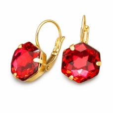 Auskari „Fantāzija (Scarlet)“ ar Swarovski™ kristāliem