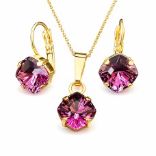 Komplekts sievietēm „Mistika (Amethyst)“ ar Swarovski® kristāliem