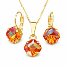 Komplekts „Mistika (Astral Pink)“ ar Swarovski™ kristāliem