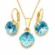 Komplekts sievietēm „Mistika (Aquamarine)“ ar Swarovski® kristāliem