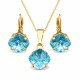 Komplekts sievietēm „Mistika (Aquamarine)“ ar Swarovski® kristāliem