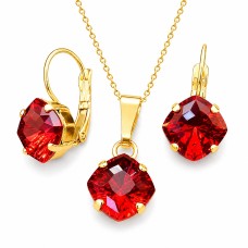 Komplekts sievietēm „Mistika (Scarlet)“ ar Swarovski® kristāliem