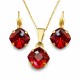 Komplekts sievietēm „Mistika (Scarlet)“ ar Swarovski® kristāliem