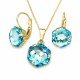 Komplekts sievietēm „Fantāzija (Aquamarine)“ ar Swarovski® kristāliem