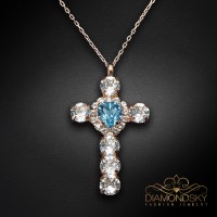 Kulons "For You (Aquamarine)" ar Swarovski™ kristāliem