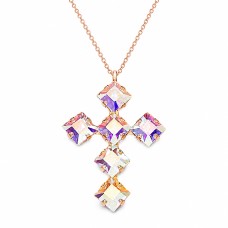 Кулон «Юни (Aurora Borealis)» с кристаллами Swarovski®