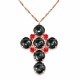 Kulons „Glamour (Graphite / Light Siam)“ ar Swarovski® kristāliem