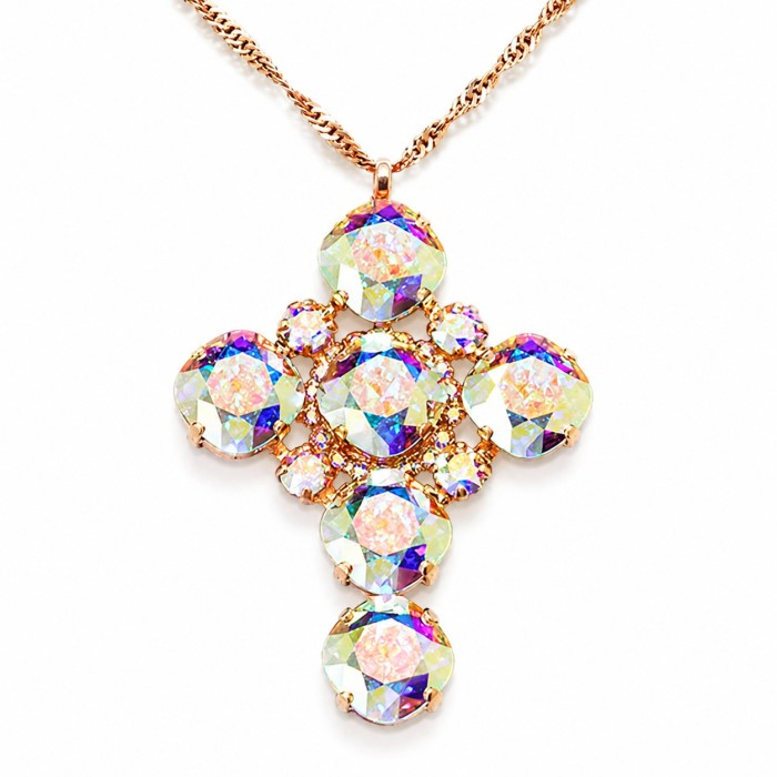 Kulons „Glamour (Aurora Borealis)“ ar Swarovski® kristāliem