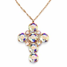 Кулон «Гламур (Aurora Borealis)» с кристаллами Swarovski®