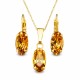 Komplekts sievietēm „Enigma (Light Colorado Topaz)“ ar Swarovski® kristāliem