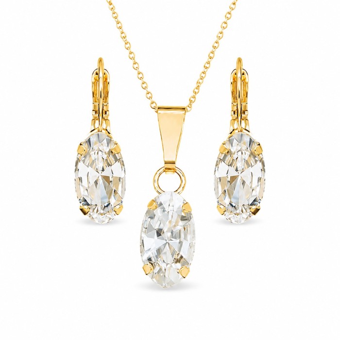 Komplekts sievietēm „Enigma“ ar Swarovski® kristāliem