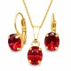 Komplekts „Mistika II (Scarlet)“ ar Swarovski® kristāliem