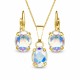 Komplekts „Mistika II (Aurora Borealis)“ ar Swarovski® kristāliem