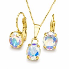 Komplekts „Mistika II (Aurora Borealis)“ ar Swarovski™ kristāliem