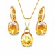 Komplekts „Mistika II (Light Topaz Shimmer)“ ar Swarovski® kristāliem