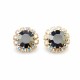 Earrings “Glory (Jet Hematite)” with Crystals by Preciosa™