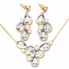 Papuošalų rinkinys moterims DiamondSky „Fillory Magic (Aurora Borealis)“ su Preciosa® kristalais