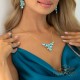 Komplekts sievietēm „Fillory Burvība (Aqua Bohemica)“ ar Preciosa® kristāliem