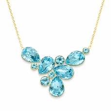 Кулон «Волшебство Филлори (Aqua Bohemica)» с кристаллами Preciosa®