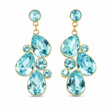 Auskari „Fillori Burvība (Aqua Bohemica)“ ar Preciosa™ kristāliem
