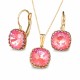 Komplekts sievietēm „Vintage V (Lotus Pink DeLite)“ ar Swarovski® kristāliem
