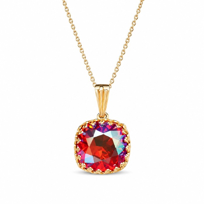 Komplekts sievietēm „Vintage V (Light Siam Shimmer)“ ar Swarovski® kristāliem