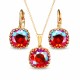 Komplekts sievietēm „Vintage V (Light Siam Shimmer)“ ar Swarovski® kristāliem
