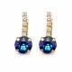 Auskari „Krāšņums IV (Bermuda Blue)“ ar Swarovski® kristāliem