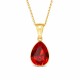 Sudraba kulons „Crystal Drop (Light Siam)“ ar Preciosa® kristāliem