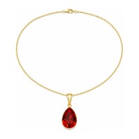 Sudraba kulons „Crystal Drop (Light Siam)“ ar Preciosa® kristāliem