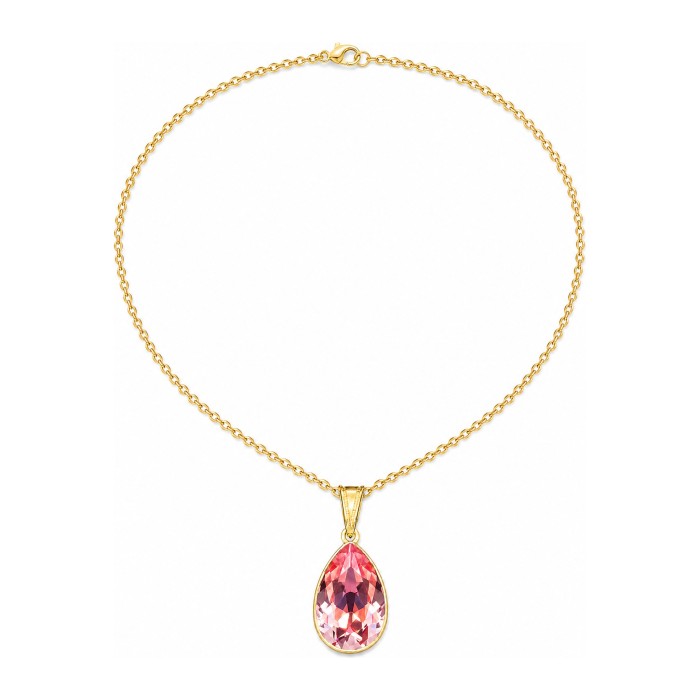 Sudraba komplekts „Kristāla Lāse (Light Rose)“ ar Preciosa® kristāliem