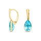 Sudraba auskari „Kristāla Lāse (Aqua Bohemica)“ ar Preciosa™ kristāliem